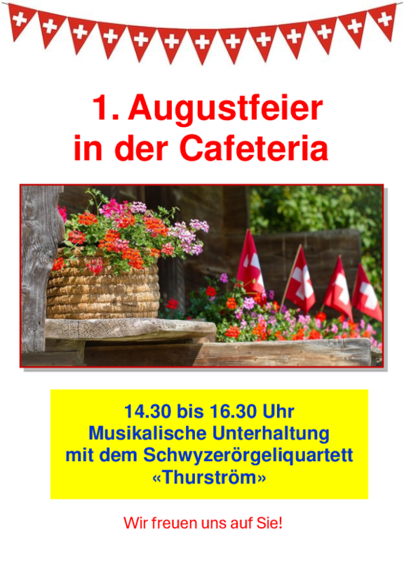 1. Augustfeier im Alterszentrum Churfirsten