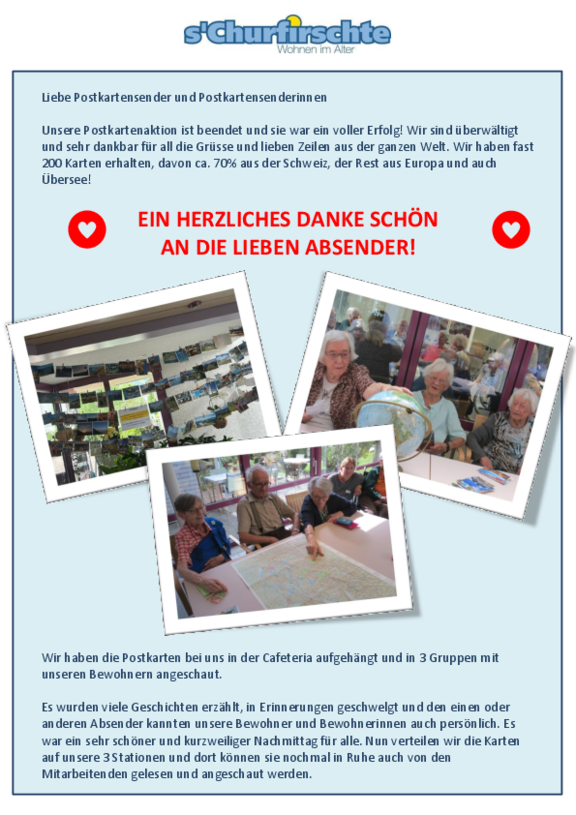 Weltreise mit Postkarten ist beendet